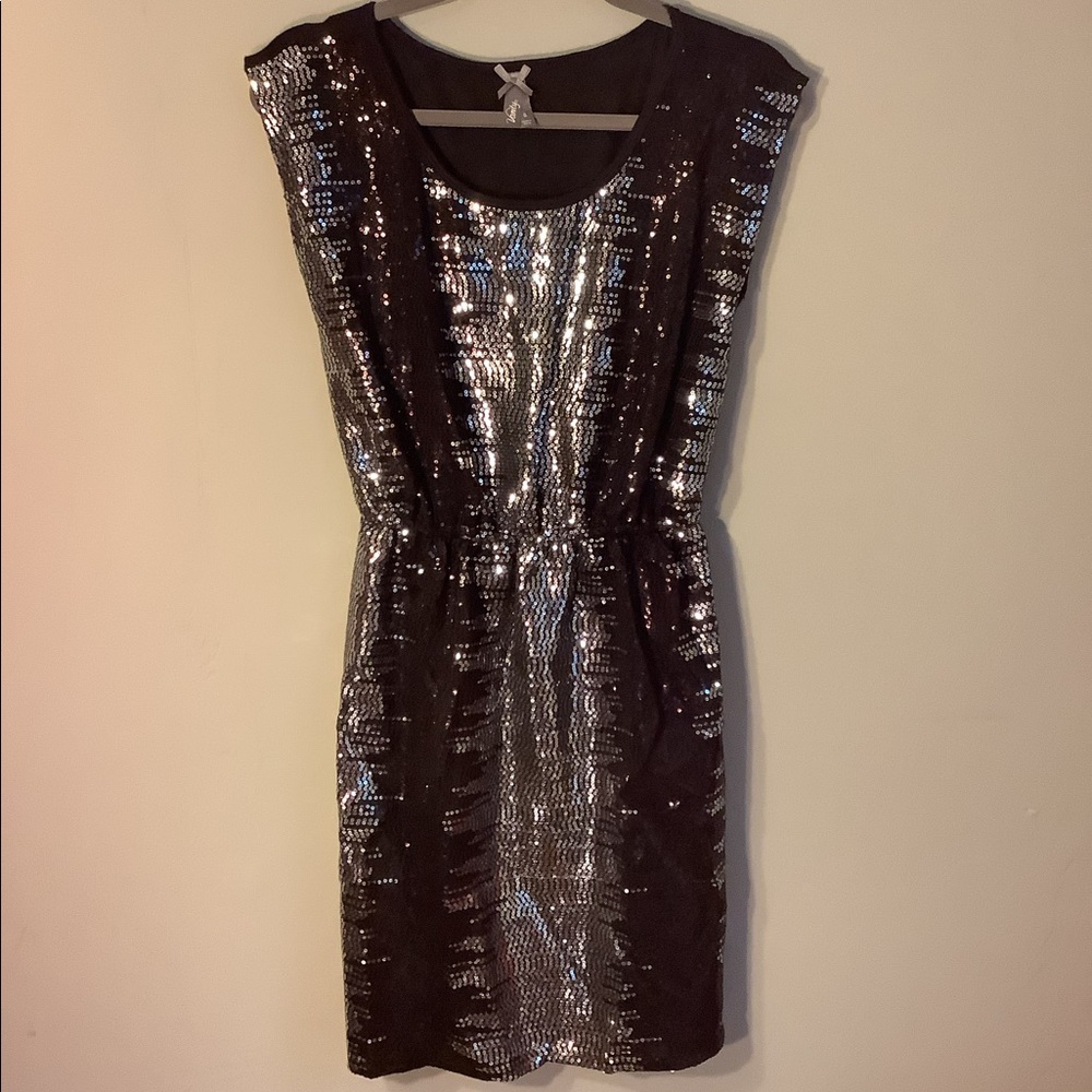 Vanity Sequined Black Dress
